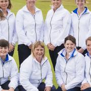 Suffolk Ladies� in County finals at Felixstowe. Back row (from left): Fiona Edmond, Lottie Whyman, Amanda Norman, Jo Woodward, Abbie Symonds and Sharon Luckman. Front: Alice Barlow, Lils James, Vicki Inglis and Vanessa Bell (captain). Photo:
