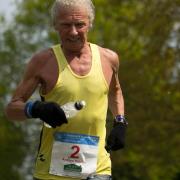 Andy Wilmot, in action during last Sunday's Halstead Marathon.  It was the 72-year-old veteran's 712th marathon. Picture: Chris Shotton