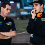 Ipswich Witches director of speedway Chris Louis (left) and team manager Ritchie Hawkins.