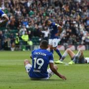 Kayden Jackson and his team mates are floored with disappointment on the final whistle at Plymouth