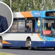 West Suffolk MP Matt Hancock has branded a transport company 'a joke' after they axed bus services and then proposed a summit to 'identify new transport solutions'.