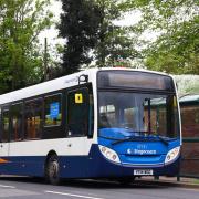 Stagecoach has said it will \'look again\' at the decision to cut buses in west Suffolk after one of the routes was picked up by another company.