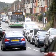 Plans to ease congestion in Ipswich will be unveiled later this week. Pictured: Large amounts of traffic on Wherstead Road due to major disruption on the A14.