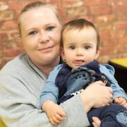 A popular Ipswich shop has joined a network of warm banks across the county to help support those struggling in the winter months. Emma with son Caleb.