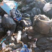 The fly-tipping that was dumped in Ipswich