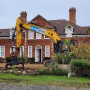 Demolition of the Red House in Thorpeness on the Suffolk coast has begun.