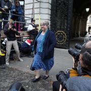 Therese Coffey arrives in Downing Street to be told she is no longer Deputy Prime Minister