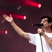 Bastille frontman Dan Smith performs earlier this year