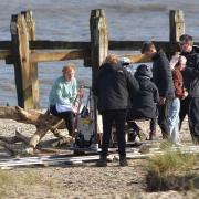 Ed Sheeran has been spotted recording parts of a new music video at a Suffolk beach