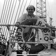Ray Clark on board Ross Revenge in the 1980s