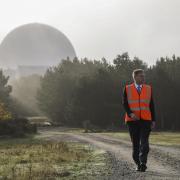 Grant Shapps during his visit to Sizewell on Monday.