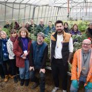 Michael Perry (Mr Plant Geek) in the greenhouses at Suffolk Rural