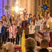 A service marking Christmas for Ukrainian refugees and host families from across Suffolk was held at St Edmundsbury Cathedral last Friday. 