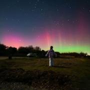 The Northern lights were visible once again across Suffolk last night