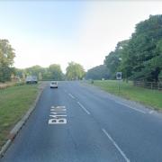 The crash happened on the B1106 at Elveden in west Suffolk