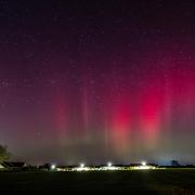 The Northern Lights were visible across Suffolk again last night