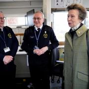 As part of her two-day tour of Suffolk, Her Royal Highness Princess Anne visited the Felixstowe National Coastwatch Institution (NCI), of which she is a patron and 'committed and enthusiastic supporter'. Credit: RIchard Jackson & Steve Payne