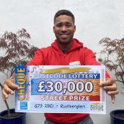 Seven Suffolk streets won in this month's People's Postcode Lottery prize draw