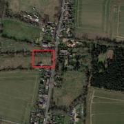 The proposed site for the six new homes in Little Stonham.