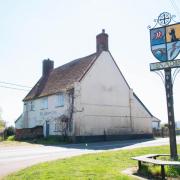 The Crown Inn at Snape has been boarded up
