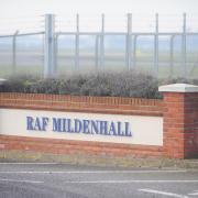 RAF Mildenhall went into lockdown on Tuesday afternoon