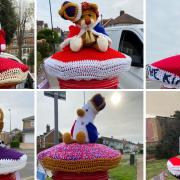 20 coronation post box toppers appeared in Felixstowe thanks to community effort, The Wool Baa Felixstowe