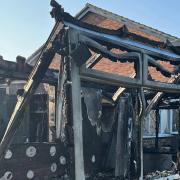 A bungalow has been severely damaged after a fire