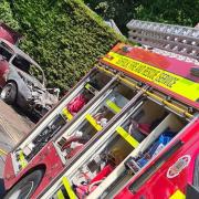 Firefighters were called to the car fire in Clare
