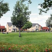 A computer-generated image of how the Bellway and Ashberry Homes development at Kennett Garden Village will look.
