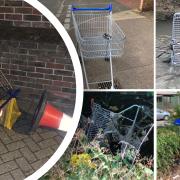 Complaints have arisen surrounding a Suffolk town's stolen trolley problem, with residents saying the abandoned shopping carts have been around so long that they've become 'part of the scenery'.