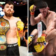 Charlie Falco, left, and Tariq Pell both claimed wins at Cage Warriors Academy South East 31 in Colchester