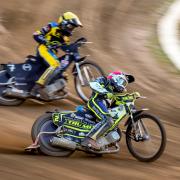Ipswich Witches star Danyon Hume surges ahead of Dan Gilkes in the re-run of heat eight