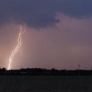 Suffolk could be hit by lightning strikes today as the Met Office issue a thunderstorm weather warning