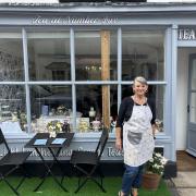 Terese Broadbent outside the new Tea at Number 5