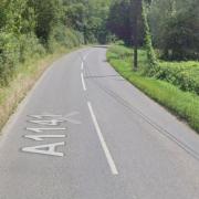 The crash happened on the A1141 in Brent Eleigh