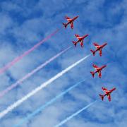 The Red Arrows will be over Suffolk this weekend