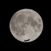The supermoon appeared overnight across the UK