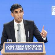 Rishi Sunak at the Conservative conference.