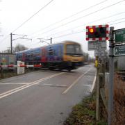 Ely junction has a number of level crossings over the three tracks leading to it.