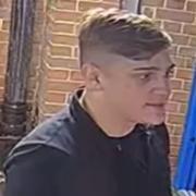Police would like to speak with the man in connection with an assault in Colchester