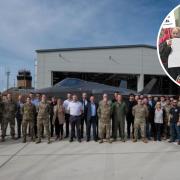A new maintenance hangar for US fighter jets has opened RAF Lakenheath airbase amid speculation over nuclear weapons