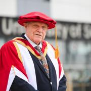 Charlie Haylock was one of this year's honorary graduates.