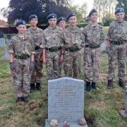 Cadets in Sudbury have been working to restore the graves of a World War II hero and his philanthropist wife. Image: 2470 (Sudbury) Sqn