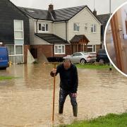 Homes in Foxglove Avenue have been flooded