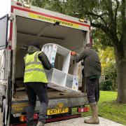 Mid Suffolk staff are collecting household goods destroyed by the flooding.
