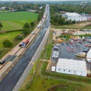 Construction work on the A14 will stop over Christmas