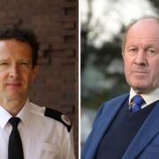 Deputy chief constable Robert Jones and PCC Tim Passmore spoke on the issue of shoplifting.