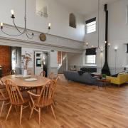 Fruer House has a huge, double-height reception room