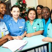 Nurses at a London Hospital - without recruiting some from abroad the NHS would struggle to cope.