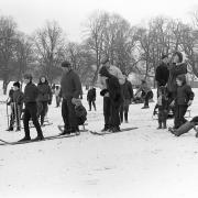People enjoyed the snow in Ipswich on Christmas Day in 1970